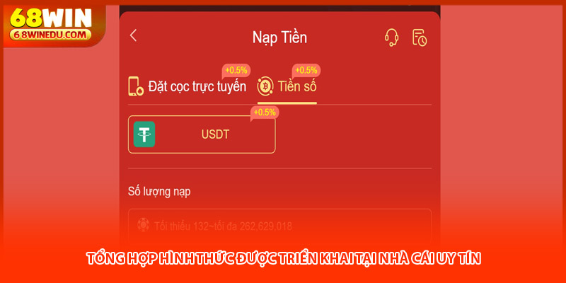 Tổng hợp hình thức được triển khai tại nhà cái uy tín